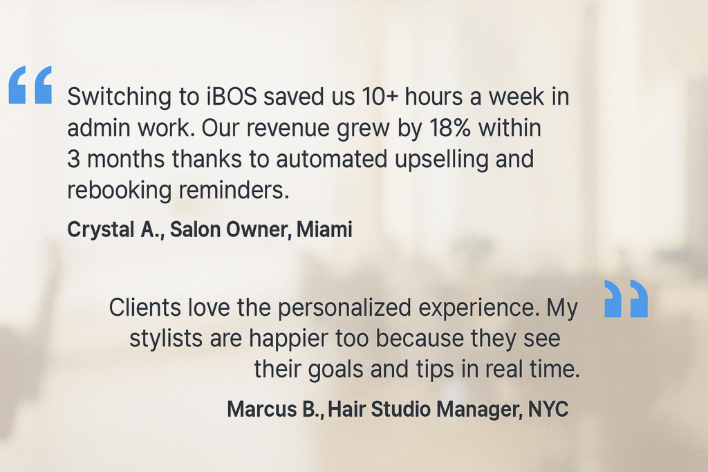 Why the Best Beauty Salons and Hair Salons in the U.S. Trust iBOS POS Software 3 Testimonials about iBOS POS Software