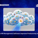 Illustration of HR management software interface