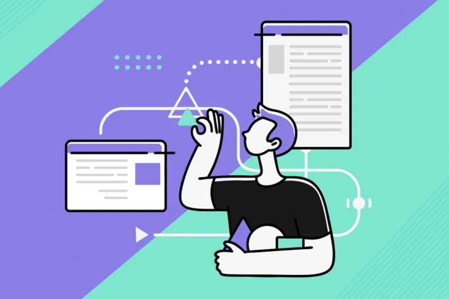 Visual representation of collaboration between developers and designers