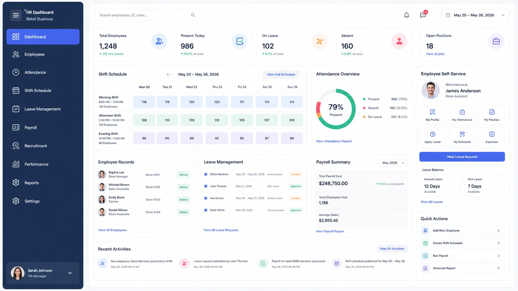 Best HR Software for Retail in 2026: HRMS, Payroll & Workforce Solutions 3 HR Software for Retail Industry and Retail Companies: Essential Features